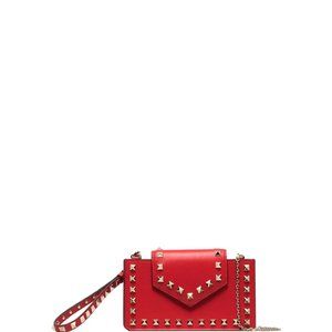Valentino Garavani Rockstud-embellished clutch bag